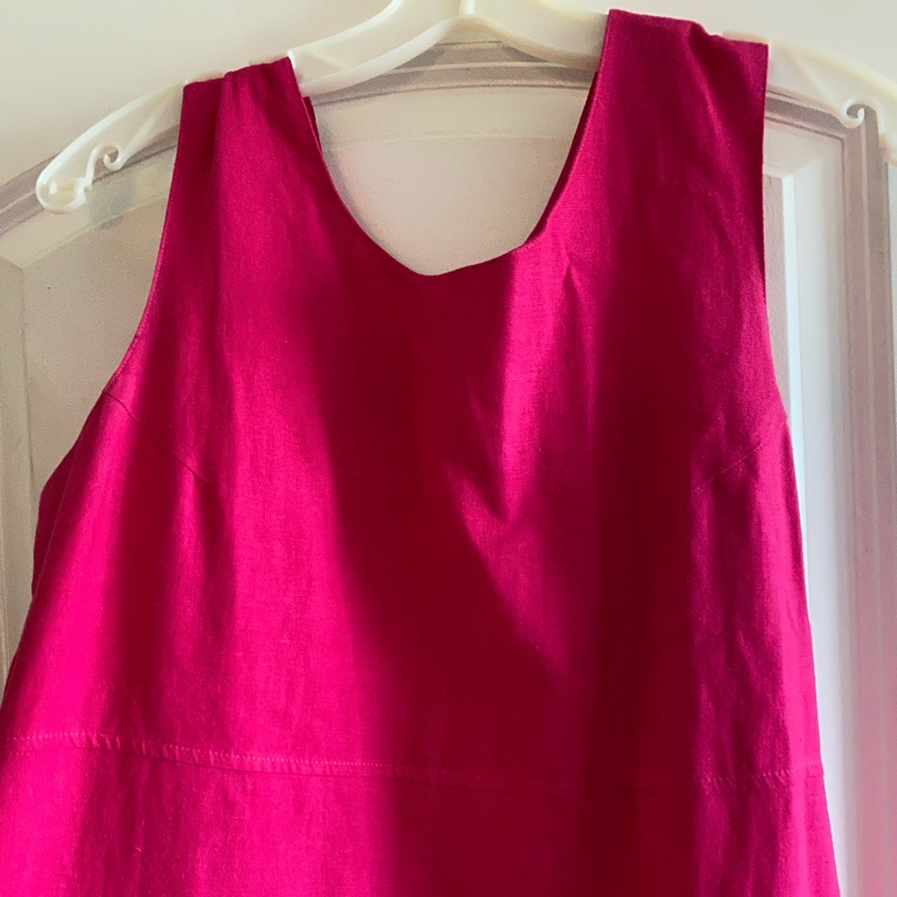 Sag Harbor Pink linen midi dress - Picture 3 of 12